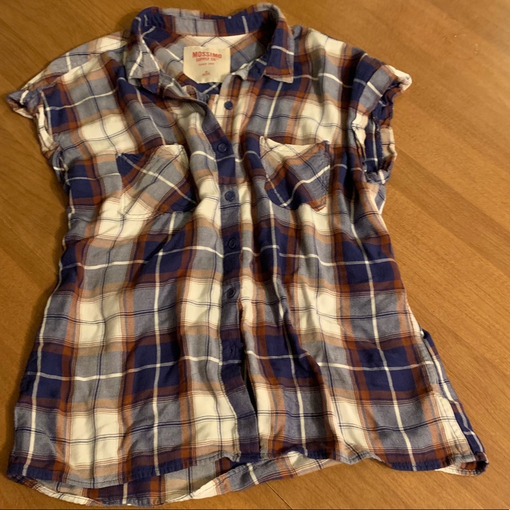 NWOT Mossimo Supply Plaid Button Up